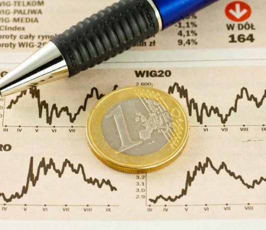 WIG20 – co to jest? Wycinek z gazety przedstawiający wykres WIG20
